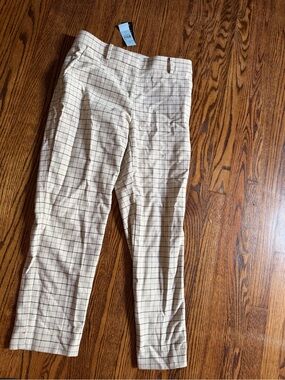 NWT Ann Taylor Eva Curvy Windowpane Pants 0P